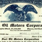 Vintage 1933 Stock Certificate "Fuel Oil Motors Corporation" (Brooklyn, NY)