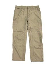 Reinforced Khaki Double Knee Work Pants - RedKap Mechanic Performance Pants Used
