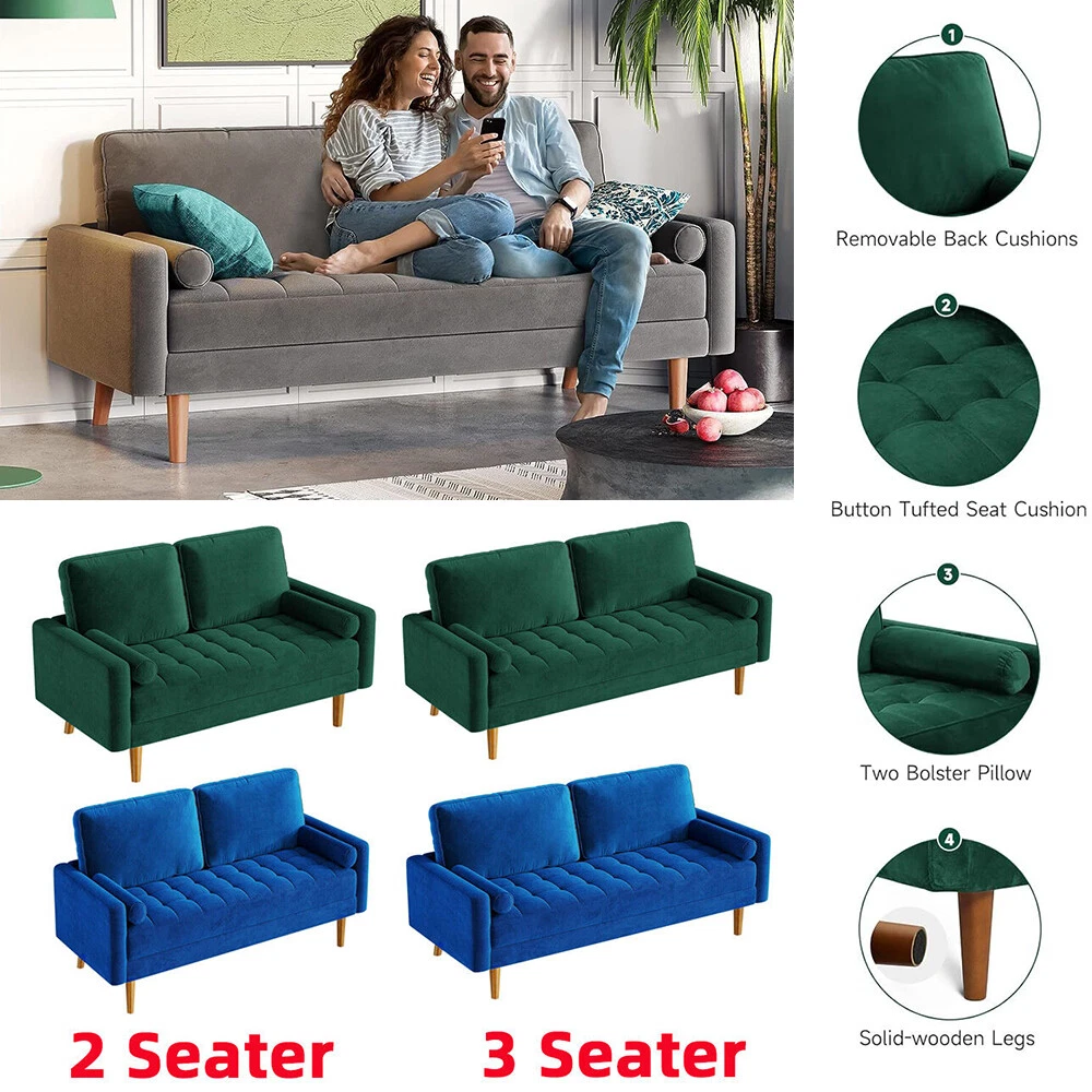 Velvet on sale mini couch