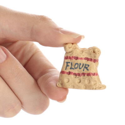 Bulk Package of 6 Miniature Resin 1-1/4'' Flour Sacks