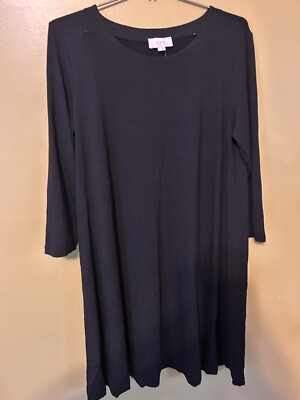 Loft Outlet Black Dress Size Medium Soft Warm Stretchy Dress 3/4 Sleeve | eBay Loft Outlet Black Dress Size Medium Soft Warm Stretchy Dress 3/4 Sleeve | eBay