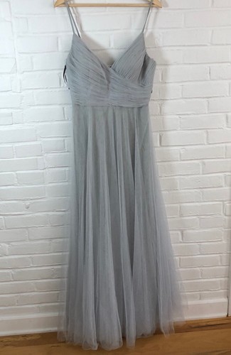 Jenny Yoo Brielle Ciel Whisper Blue Tulle Formal Bridesmaid Dress Size 10 - Picture 2 of 9