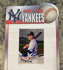 Signed ACEO 2017 custom Yankees art card - Pete Kozma - autograph auto