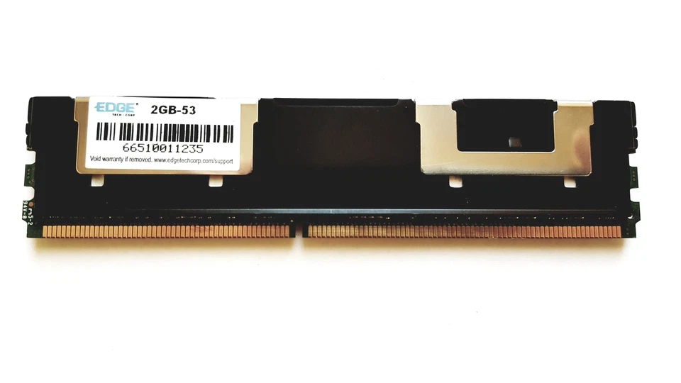 Elpida 2GB 2Rx4 PC2-5300F DDR2-667MHz ECC Server Memory EBE21FD4AJFT-6E-E - Image 2 of 2