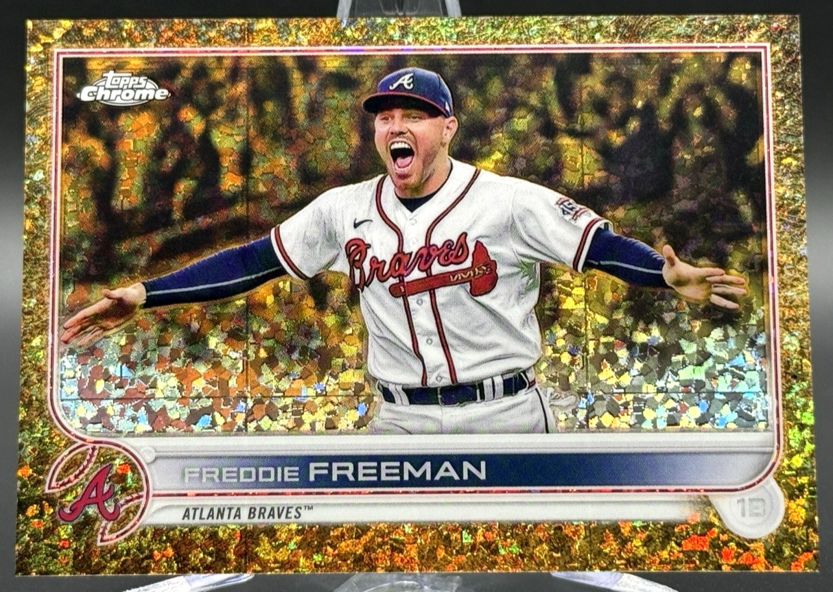 2022  Topps Gilded FREDDIE FREEMAN Mini Diamond Gold Etch #/50
