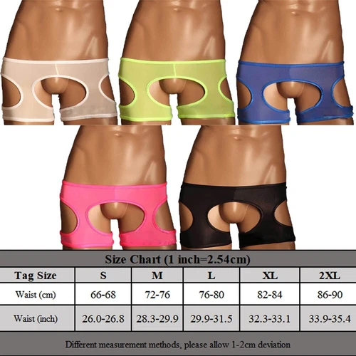 Sexy Lingerie Men Underwear Open Crotch For Briefs Briefs Backless Underpants / - Picture 2 of 24