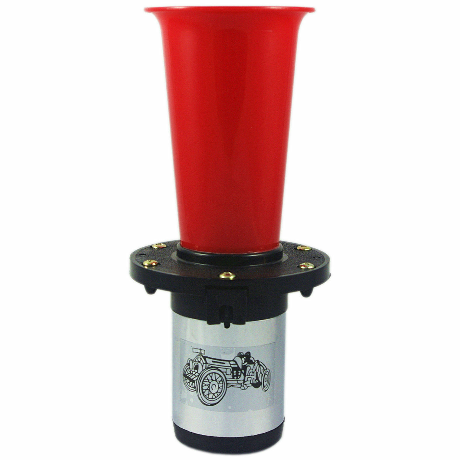 12V KLAXTON AHHOOOGAH AIR HORN CLASSIC VINTAGE RETRO HOT ROD CAR 4WD