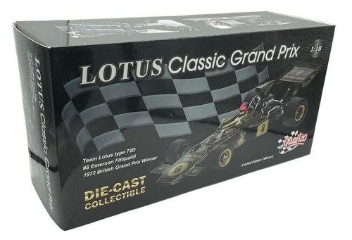 Quartzo 18280 Lotus 72D Winner British GP 1972 - Emerson Fittipaldi 1/18 Scale - Picture 9 of 9
