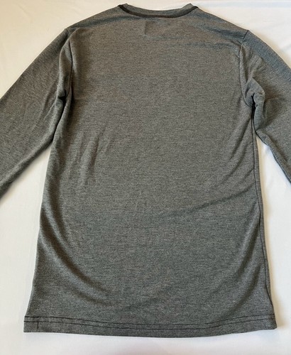 Lee Mens Long Sleeve Tee Soft Shirt Dark Grey, XS Crew Neck Gently Used 123187 - Picture 5 of 5