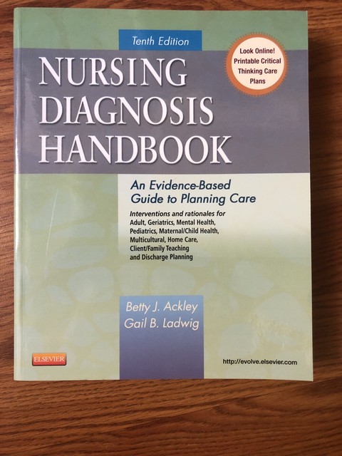 Nursing Diagnosis Handbook An Evidence Based Guide To Planning Care Gail B Ladwig And Betty J Ackley 2013 Trade Paperback For Sale Online Ebay