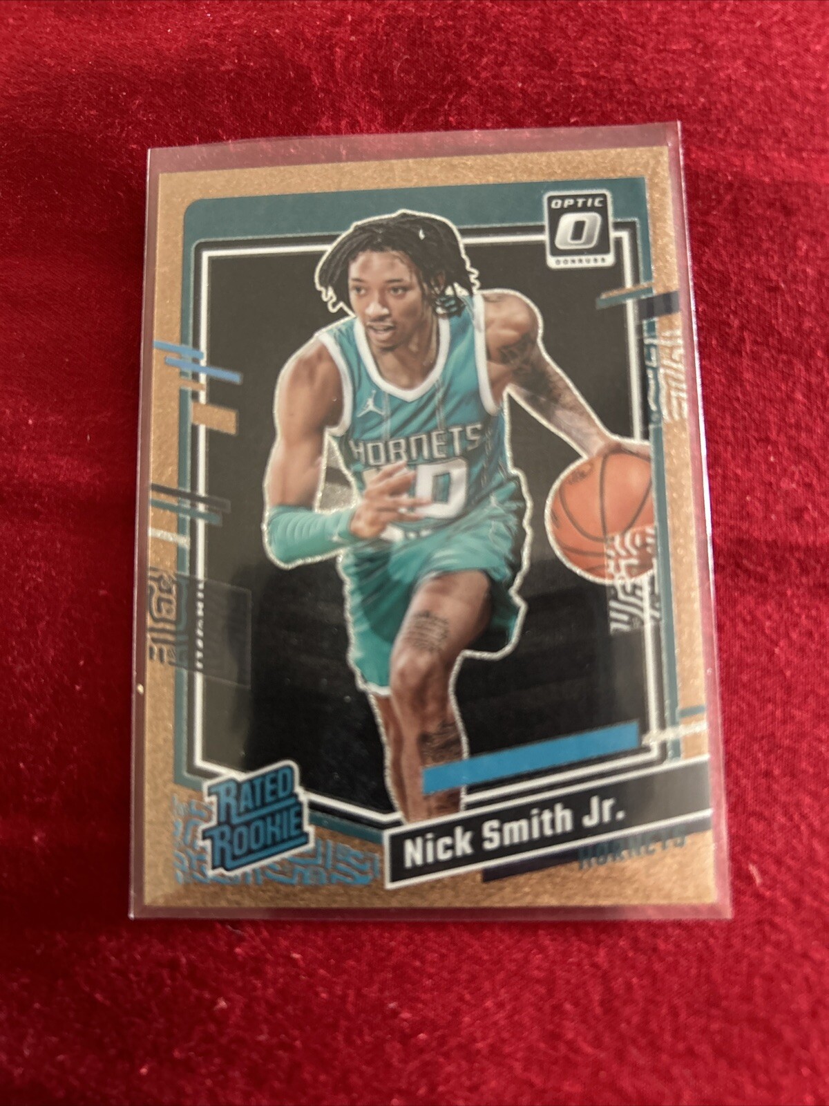 2023-24 Optic Rated Rookie Nick Smith Jr Copper Glitter 89/99
