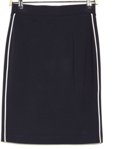 T-Tahari Piped Ponte Pull On Skirt Size S/P Color Night Life - Foto 1 di 2