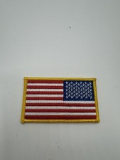 Reverse American Flag Patch USA Patch US United States Patch Embroidered 3.5?x2?