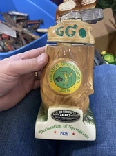 Vintage 1976 Old Mr Boston Greater Greensboro Open Whiskey Decanter EMPTY 