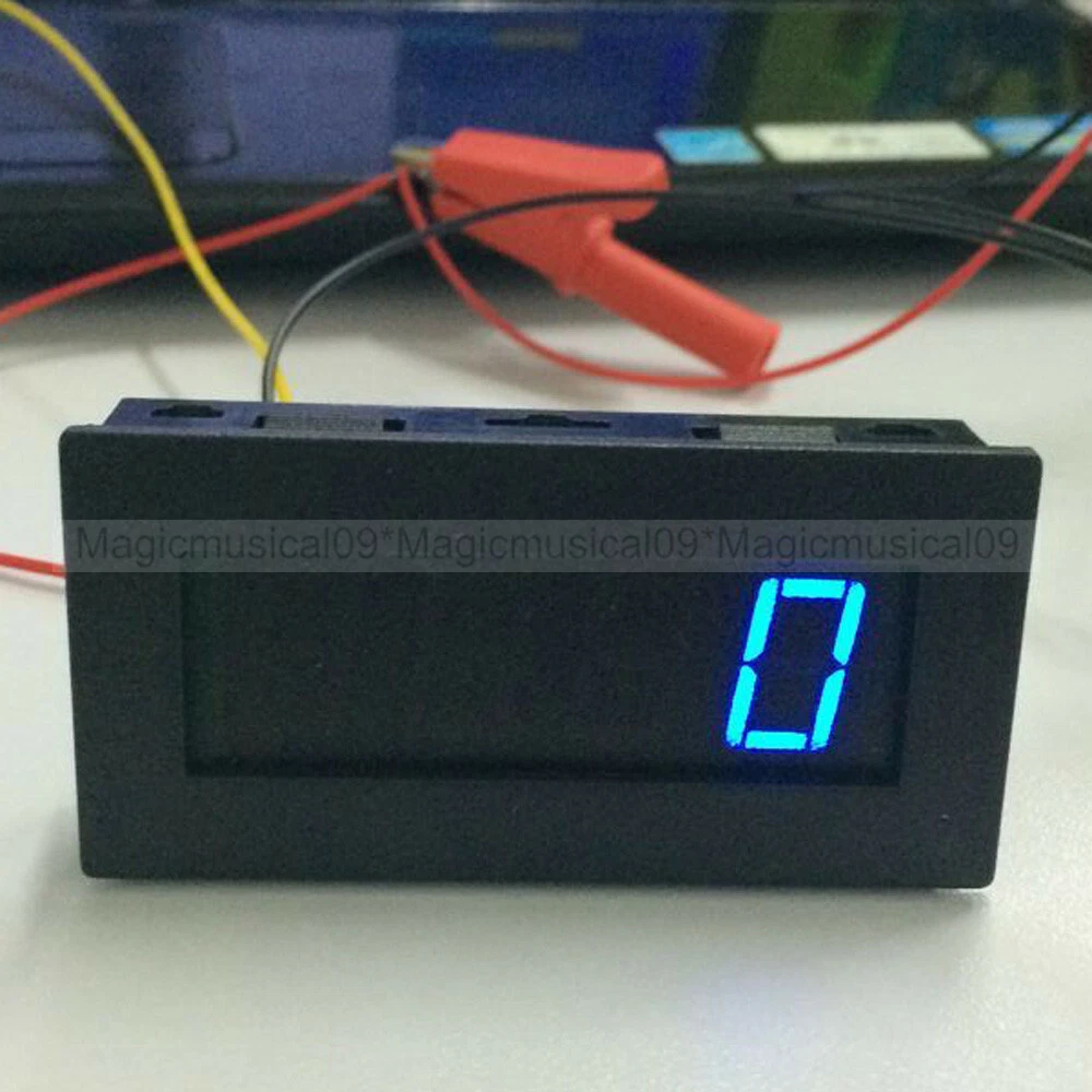 4 tacómetros LED digitales azules medidor de velocidad RPM + sensor de interruptor de proximidad Hall NPN