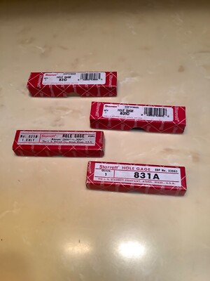SET OF 4  STARRETT HOLE GAGE MODELS 831 A/B/C/D