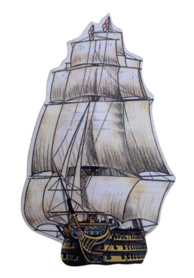 Lord Nelson HMS Victory Magnet - Lord Horatio Nelson Victory Ship - H9-JM