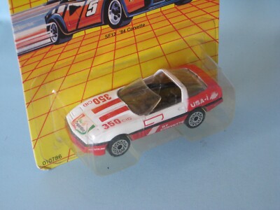 Matchbox Superfast 1987 Corvette Chef Boyardee USA Promo 75mm in BP Spoke Wheels