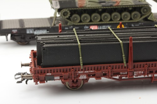 H0 Roco 820 AC Achs DB 486 1434-7 Panzer Schnellbrücke Biber Kratz/Mängel m.OVP2 - Picture 15 of 24