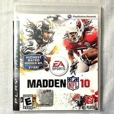 Madden 10 NFL PS3 Playstation 3 Video Game Football