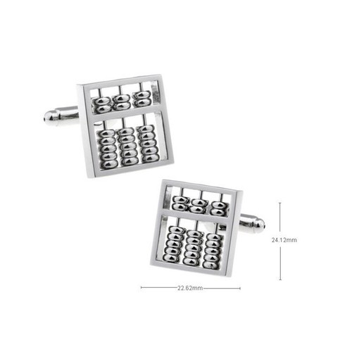 Charles William Silver Cufflinks Maths Design Work Present Teacher UK Stock - Picture 3 of 7