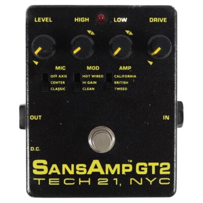 Tech21 SansAmp GT2 Verzerrung Effekpedal für Gitarre gebraucht