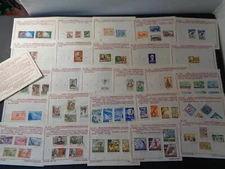 Vintage Lot of 70+ stamps, unused, collection of Scientists, Artists, Poets, etc