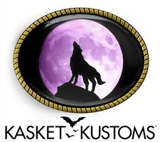 Howling Wolf Belt Buckle - Full Moon Animal Spirit Handmade Belt Buckle - 23