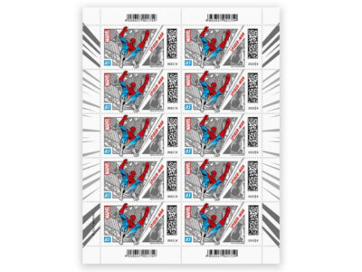 MARVEL SPIDER-MAN - 1 Bogen 10 x 0,85  Briefmarken Sonderedition Lim. Auflage