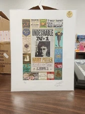 Harry Potter Undesirable Print All Are Numbered & Have certification