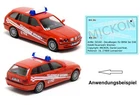 Mickon 50160 decals BMW 3 Series E46 KdoW fire brigade Bremen suitable for Herpa 1:87 H0