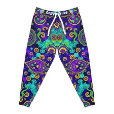 Vibrant Athletic Joggers, Colorful Workout Pants, Casual Lounge Trousers, Trendy