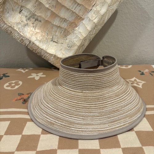 SUNDAY AFTERNOONS Sun Visor Cream Tan Adjustable Nautical Granola Classic