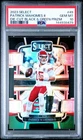 2023 Panini Select Patrick Mahomes II Die-Cut Black & Green Prizm #49 PSA 10 Gem
