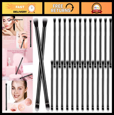 24 Pcs Double-Ended Eyeshadow  Concealer Brushes - Soft Firm Applicators for Bl