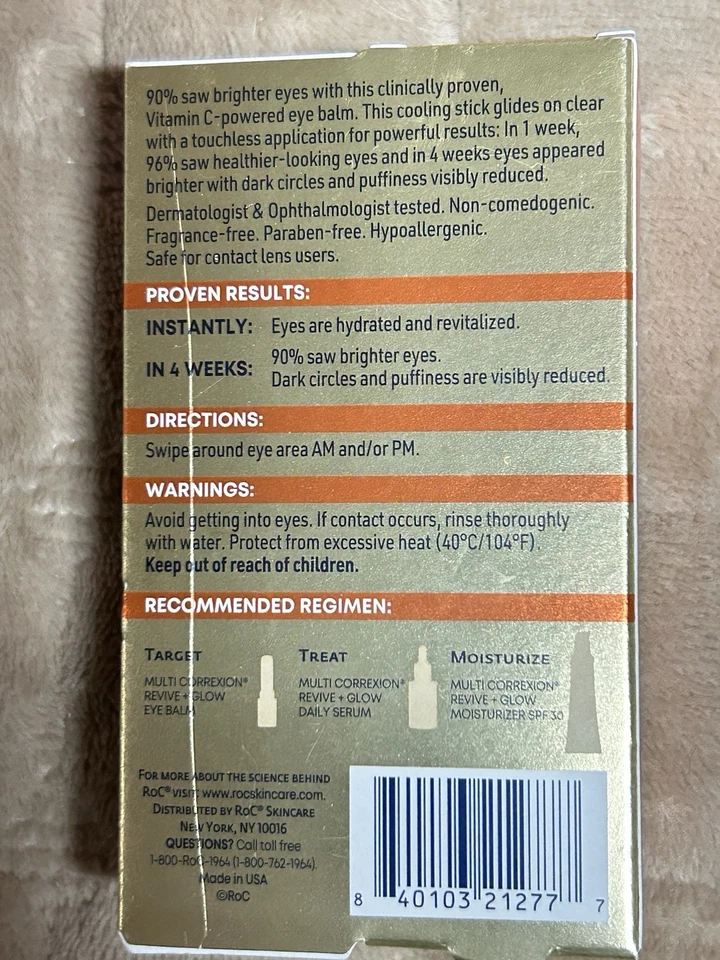 Bálsamo para ojos RoC Multi-Correxion Revive + Glow 0,14 oz Foto 3 de 4