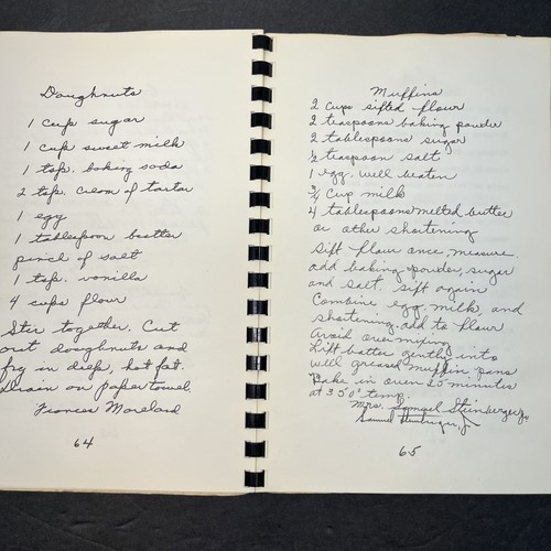 Bedford County PA. Hospital Auxillary cookbook. Handwritten recipes, 1960's - Picture 7 of 8