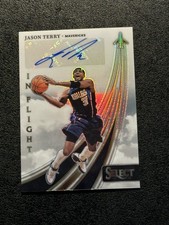 2023-24 Jason Terry 072/125 Auto Panini Select In Flight IFS-TRR Mavericks