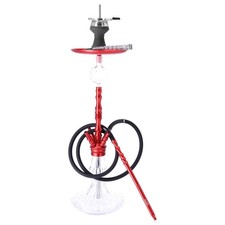 Luna Hookah Bigima Shisha Wasserpfeife Aluminium Komplettset Set Rot