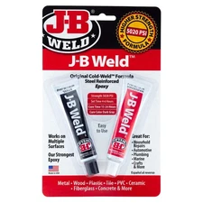 J-B WELD 8265-S Epoxy Adhesive,Tube,1:1 Mix Ratio PK 10