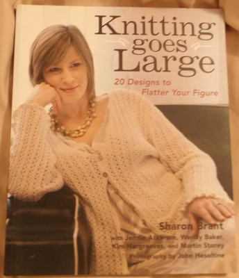 KNITTING GOES LARGE pattern book size 16 plus 20 design sweater jacket tunic