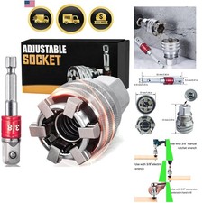 Universal Socket Tool Adjustable Auto Grip Versatile Fits For 10 To 19mm