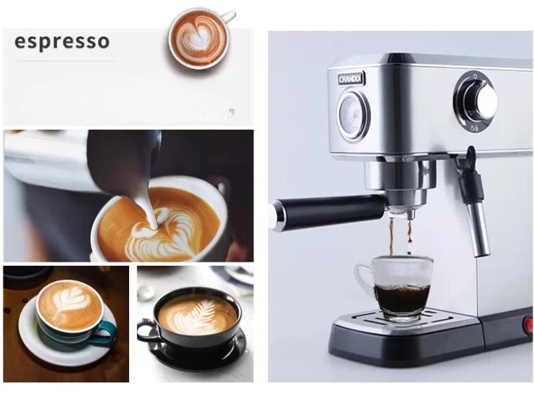 110-240V 15 Bar Italian Coffee Maker Espresso Coffee Machine 51mm Portafilter - Image 3 of 4