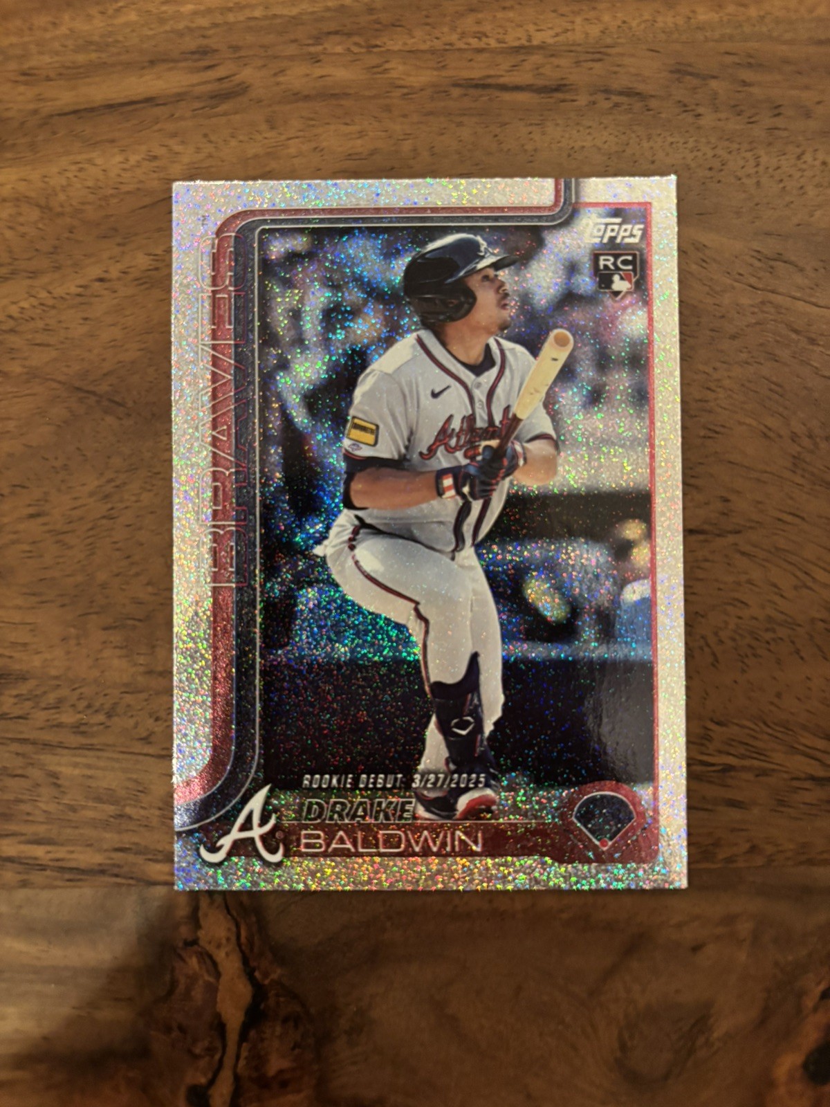 2025 Topps Update Drake Baldwin RC #US113 Sand Glitter Foil Parallel