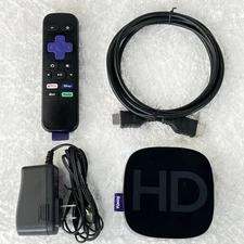Roku HD (2nd Gen) Media Streamer 2500X Black/Power Adapter/Remote