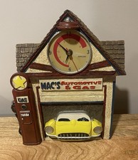 Vintage Macs Automotive Gas Wall Clock Garage 3d Car Gas Pump.