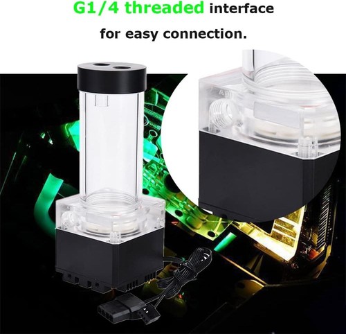 Pump/Reservoir Combo,800L/H PC Water Cooling Integrated Mute,G 17cm-black - Afbeelding 6 van 9
