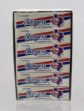 United Confections Chewing Gum 24 Pack Box Texas Rangers Nolan Ryan Vintage MLB