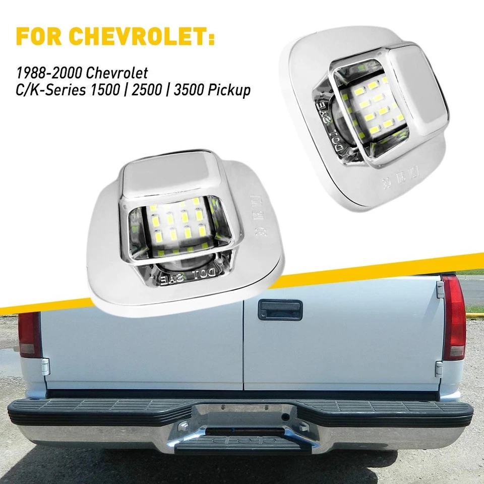 Juego de 1/2 placas LED 5500K para lámparas de luz Chevy C/K 1500 2500 3500 Foto 2 de 4