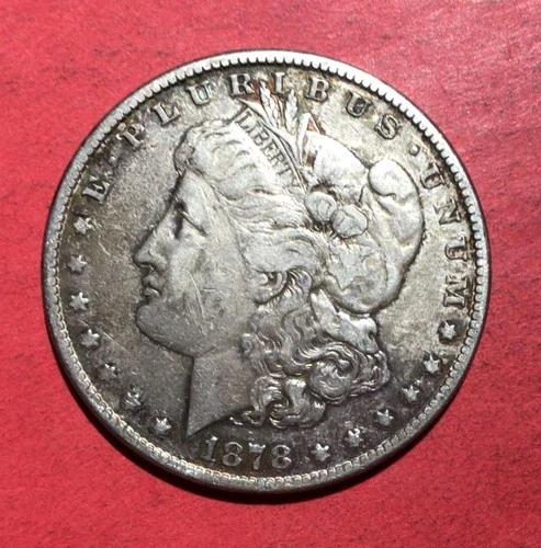 1878S US Morgan SILVER Dollar! Choice Very Fine! Old US Coin!